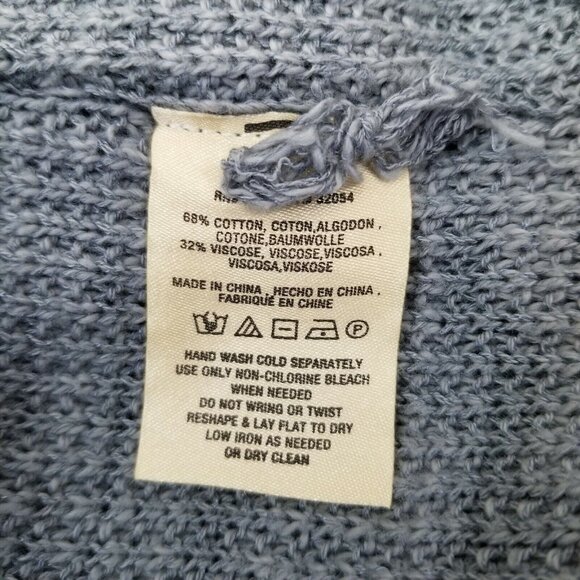 Moth S Ombre Green Blue Sweater Pocket Anthropologie UPTOWN Boxy Oversized - Picture 6 of 6